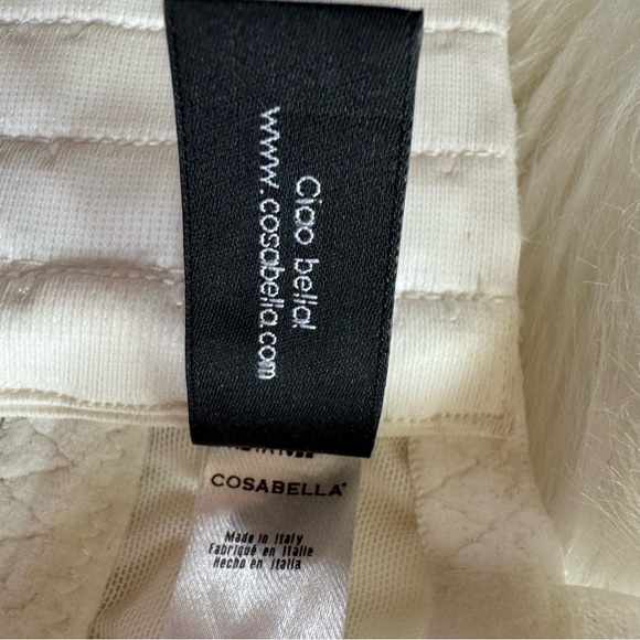 Cosabella Never Say Never Plungie Longline Bralette - White/Black Lace M - Picture 10 of 12